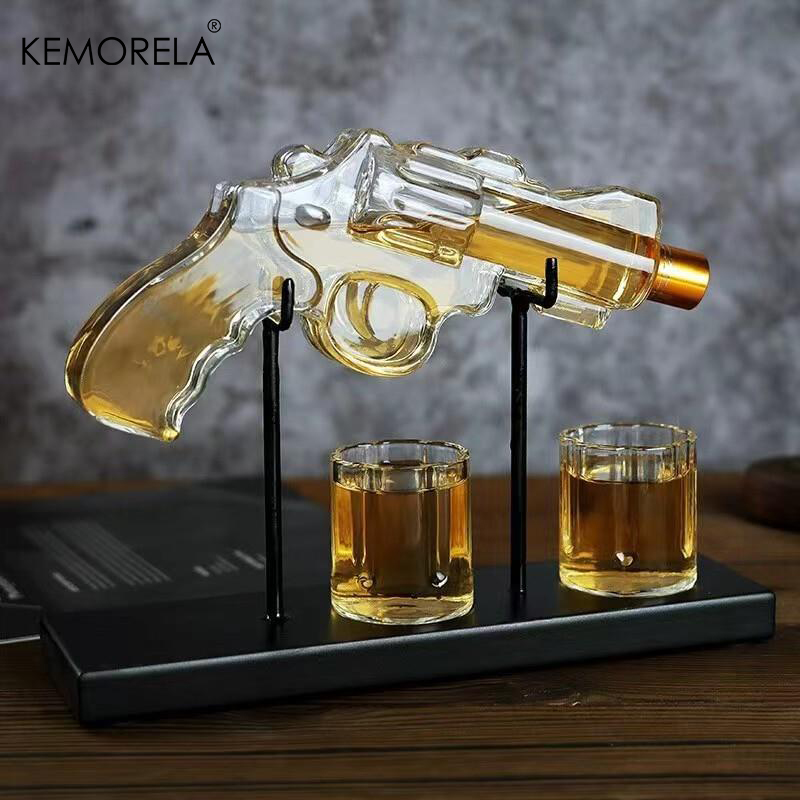 Cold Drink Dispenser - KEMORELA Revolver Glazen Karaf Whisky Glas