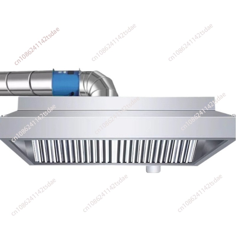 Commercial Exhaust Hood - Commerciële RVS afzuigkap, grote luchtvolume stille