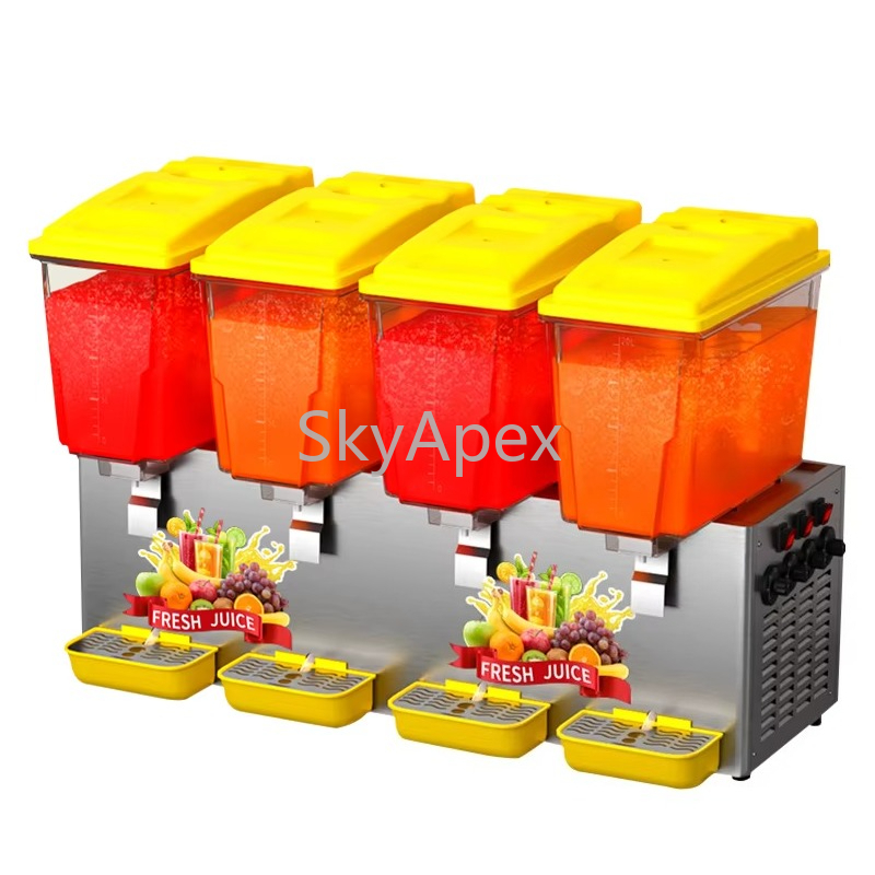 Cold Drink Dispenser - Commerciële 4-cilinder roerwerk-type warme en koude