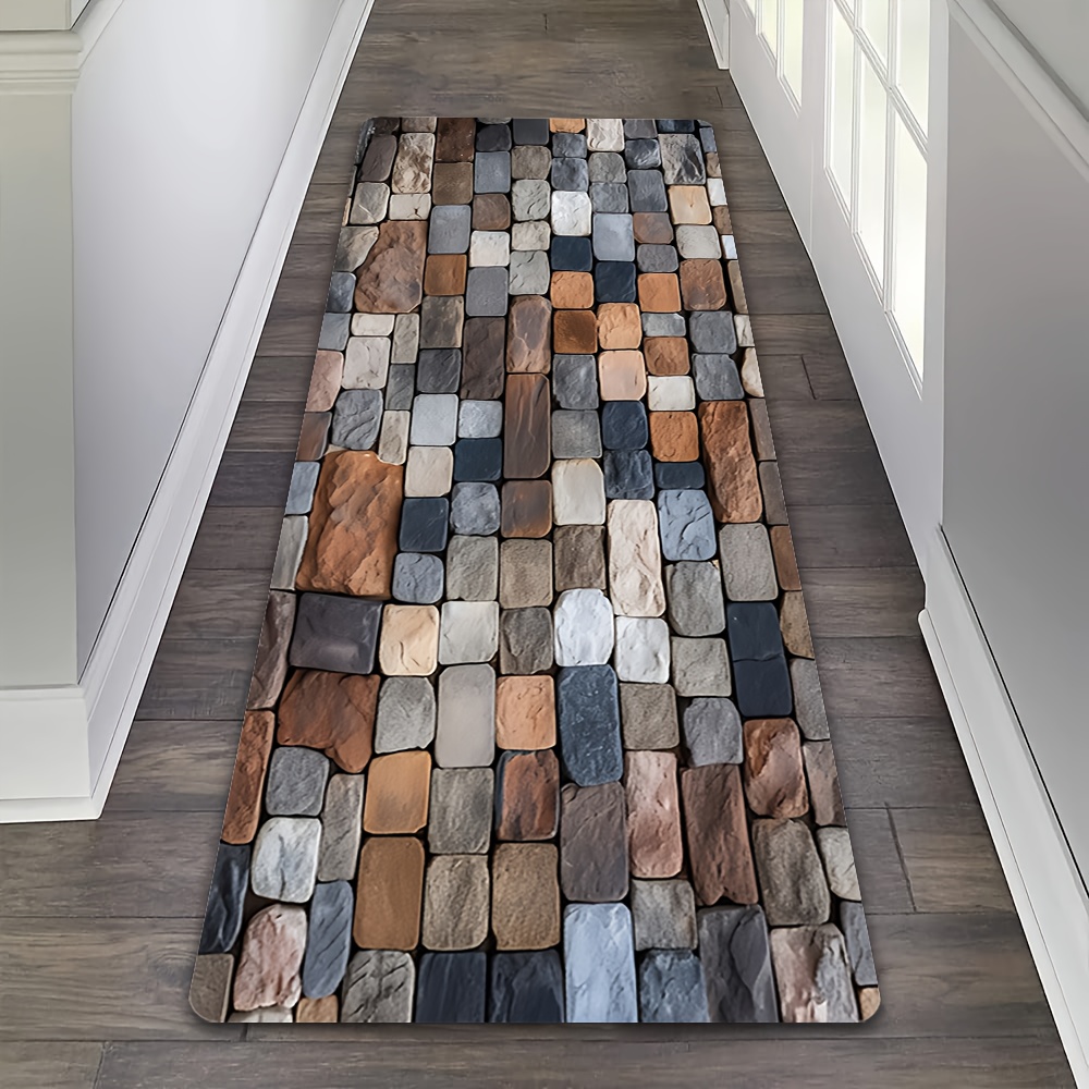 Commercial Kitchen Tile Flooring - Gemengd gekleurde kasseienloper voor de hal,