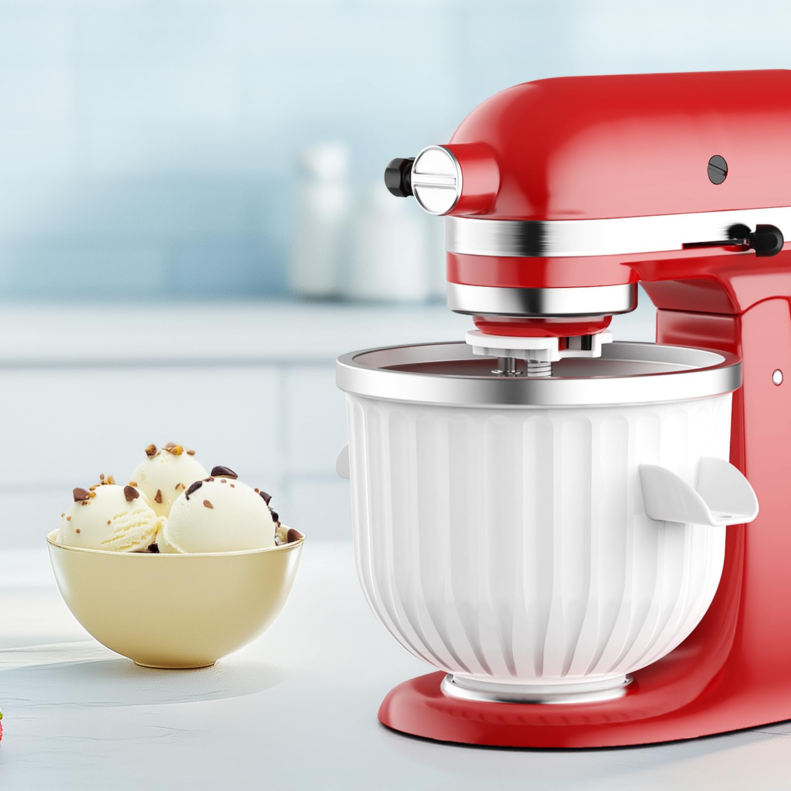 Commercial Kitchenaid - 2 Quart ijsmachine-opzetstuk voor KitchenAid standmixer,
