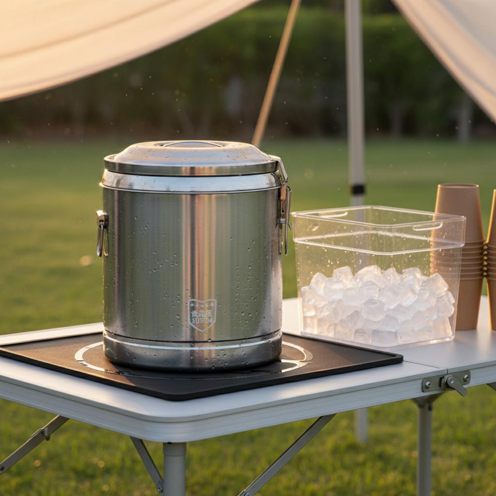 Cold Drink Dispenser - RVS geïsoleerde vat met drievoudige isolatie,