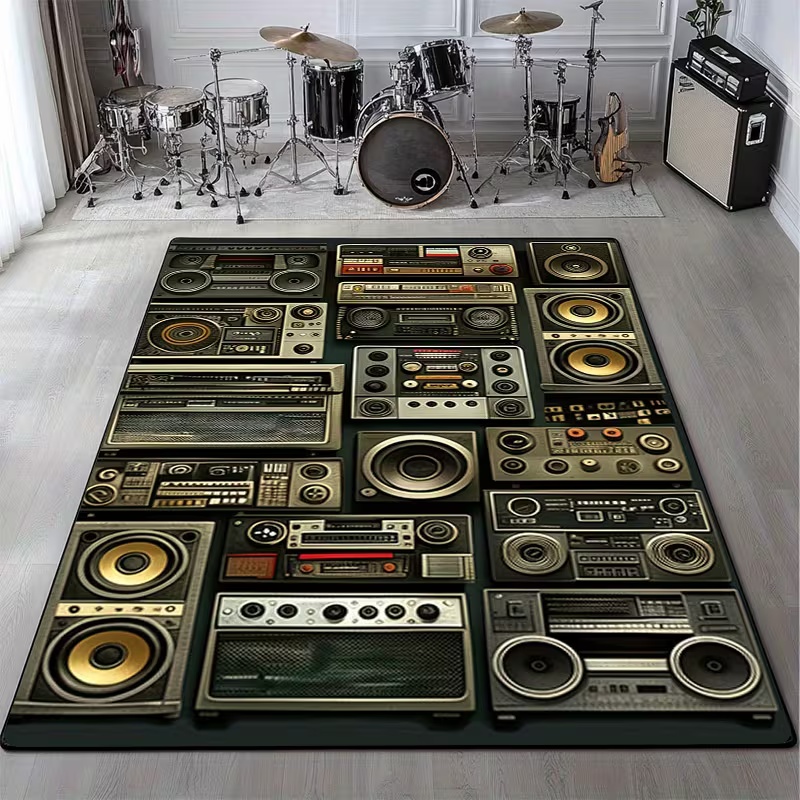 Commercial Kitchen Vinyl - Klassieke muziek Vintage vinyl record tapijt