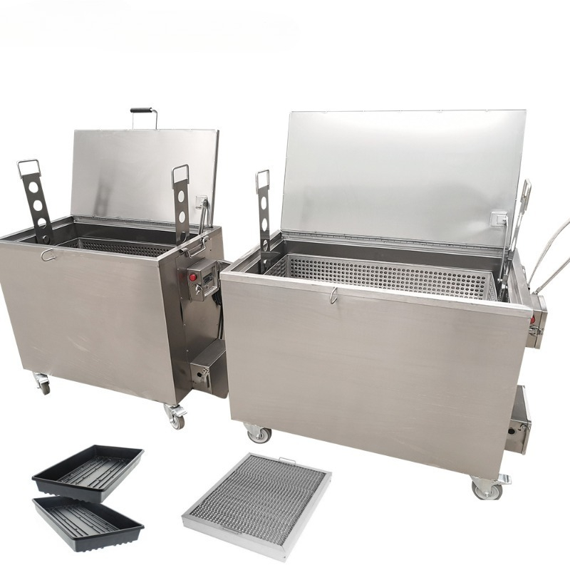 Commercial Kitchen Grease Cleaner - Verwarmde, gedipte roestvrijstalen commerciële weektank met
