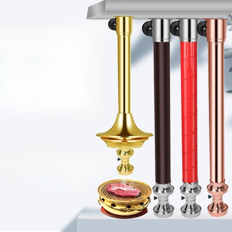 Commercial Exhaust Hood - Koreaanse BBQ-telescopische afzuigkap, commerciële rookextractor voor
