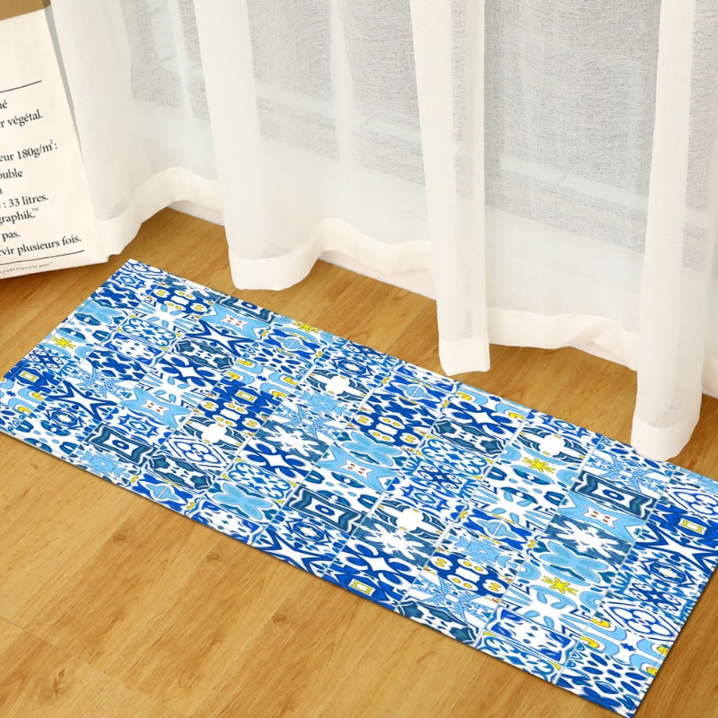 Lang tapijt mediterrane blauw- - Commercial Kitchen Tile Flooring recensie en prijs